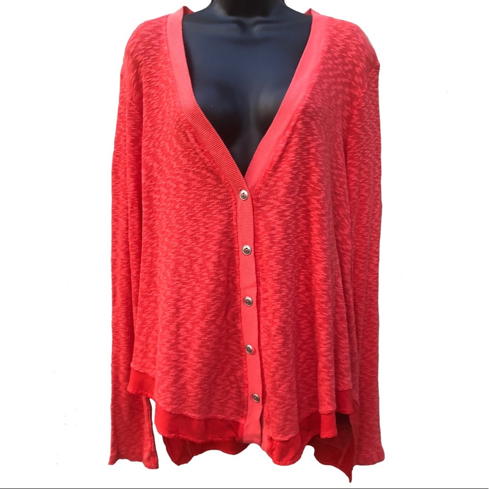 Left of Center | Evie Orange Cardigan - Picture 2 of 13